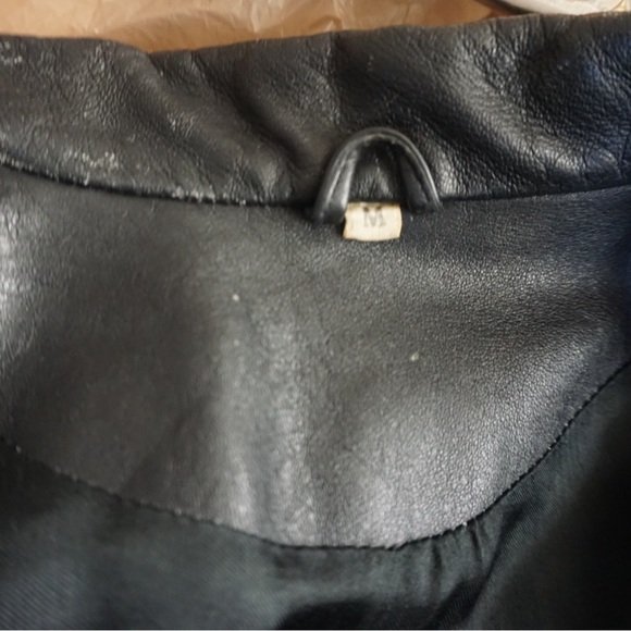 Vintage 90’s cropped leather jacket authentic leather - Picture 5 of 12